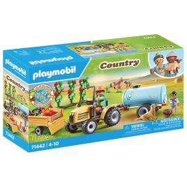 Playmobil country - tractor cu remorca si cisterna de apa