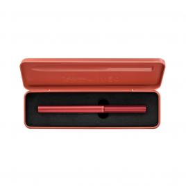 Stilou ineo elements fiery red, penita m, in cutie metalica pentru cadou