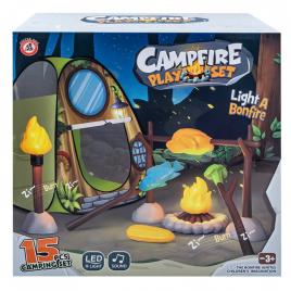 Set camping, cort + accesorii, cu baterii