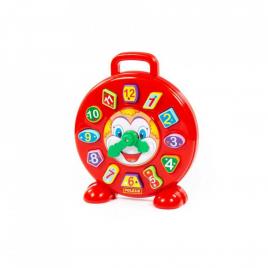 Ceas educativ+forme - clown, 26x7x30 cm, polesie