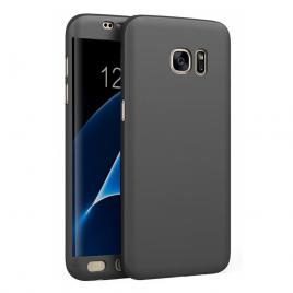Husa Full Cover  360(fata + spate) pentru Samsung Galaxy S7 Edge Negru