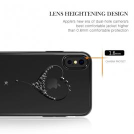 Husa Kingxbar pentru Apple iPhone X design Cristale Swarovski - Black