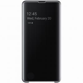 Husa de protectie compatibila Samsung Clear View pentru Galaxy S10 Plus G975 Black