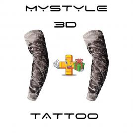 SET Doua Maneci Tatuate 3D Print - Imita un tatuaj real 100% - Body art tattoo maneca