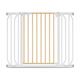 Lionelo - poarta de siguranta prin presiune truus slim, 105 cm, conform cu standardul europeane de securitate en1930, gri/natur