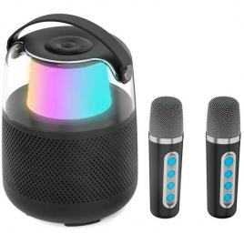 Boxa portabila pentru karaoke t-908 cu 2 microfoane fara fir