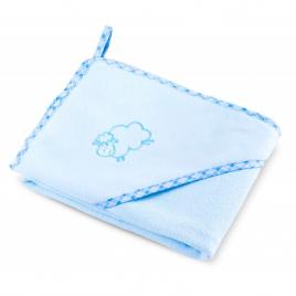 Prosop cu gluga sheep 80x80 cm blue