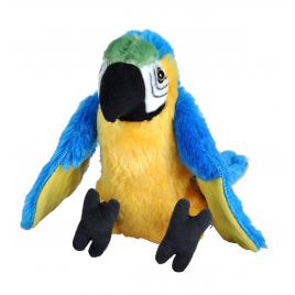 Papagal macaw albastru - jucarie plus wild republic 20 cm