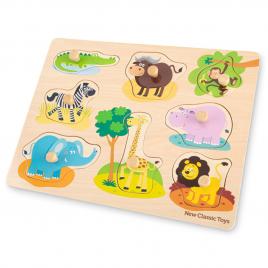 Puzzle lemn safari 9 piese new