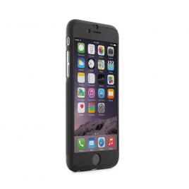 Husa pentru Apple iPhone 6 / Apple iPhone 6S Negru Fullcover cu acoperire completa  360grade cu folie protectie de sticla gratis