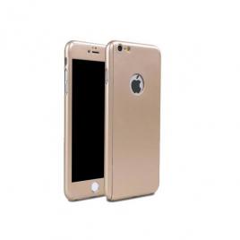 Husa pentru Apple iPhone 6 Plus Gold acoperire completa  360grade cu folie de sticla gratis