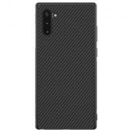 Husa pentru Samsung Galaxy Note 10 GloMax Perfect Fit cu insertii de carbon negru