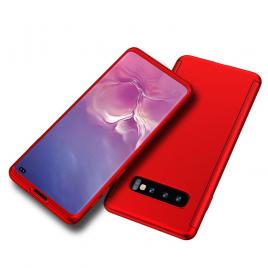 Husa protectie pentru Samsung Galaxy S10 Plus Red acoperire completa  360 grade cu folie de protectie gratis