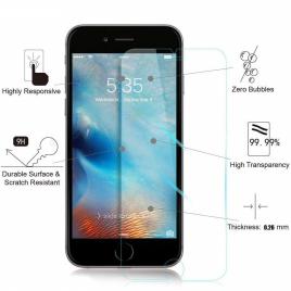 Pachet husa Apple iPhone 6 Plus/6S Plus slim TPU transparenta cu folie de sticla gratis