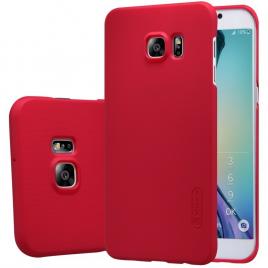 Pachet husa pentru Samsung Galaxy S7 Edge Metalic Red si folie de protectie gratis
