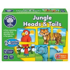 Joc educativ jungla jungle heads & tails