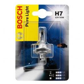 Bec auto cu halogen pentru far Bosch H7 Pure Light 12V 55W 1 Bec