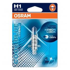 Bec auto cu halogen pentru far Osram H1 Cool Blue Intense up to 20 12V 55W 1 Buc