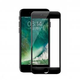 Folie de sticla FULL GLUE pentru Apple iPhone 8 Plus GloMax 3D Negru lipici pe toata suprafata
