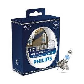 Set 2 Becuri Philips auto far halogen H7 Racing Vision +150 12V 55W