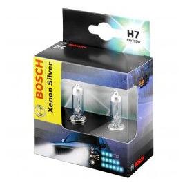 Set 2 Becuri auto cu halogen pentru far Bosch H7 Xenon Silver 12V 55W