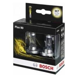 Set 2 becuri auto cu halogen pentru far Bosch H7 12V 55W PX26d Plus 90