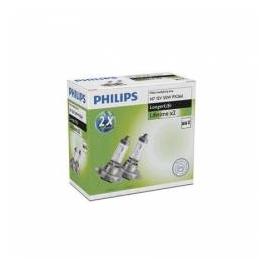 Set 2 becuri far H7 55W 12V Philips LongerLife