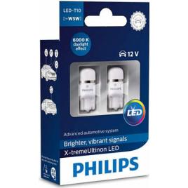 Set 2 becuri led Philips W5W X-tremeUltinon 6000k 12v