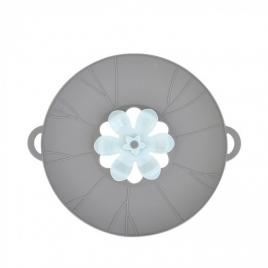 Capac Silicon / Strecuratoare cu Duza Detasabila – 26 cm - Gri cu Alb