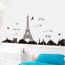 Sticker Decorativ Turnul Eiffel, 185 x 70 cm