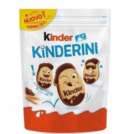 Biscuiti cu decoratiuni cremoase din lapte si cacao, kinder kinderini, 250g