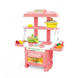 Bucatarie copii cu accesorii dream kitchen roz