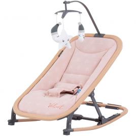 Scaunel balansoar chipolino velvet rose water wood