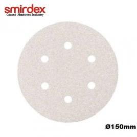 Disc abraziv velcro (6 gauri) 150mm granulatie p120 smirdex