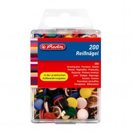 Pioneze color 200 bucati /cutie herlitz 8770109