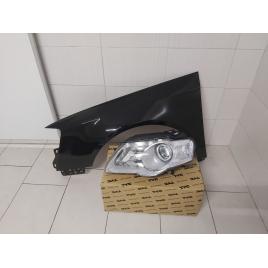Aripa Fata Stanga + Far Halogen VW Passat B6 An 2005 2006 2007 2008 2009 2010 2011 Negru L041