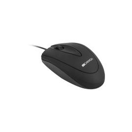 Canyon cm-1 wired optical mouse with 3 buttons, dpi 1000, black, cable length