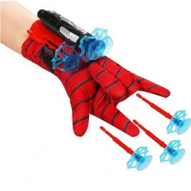 Manusa cu 3 ventuze spiderman, ideallstore®, rosu