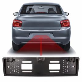 Cameră + senzor de parcare pe suport pentru număr de înmatriculare carguard