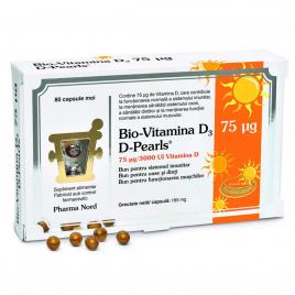 Bio-vitamina d3 d-pearls 3000ui 75µg 80cps