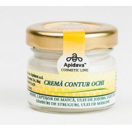 Crema contur ochi cu miere, lapt.matca,ul.jojoba,ul.struguri 30ml apidava