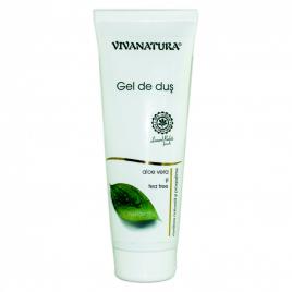 Gel dus cu aloe vera si tea tree (fost antibacterian) 250ml viva natura