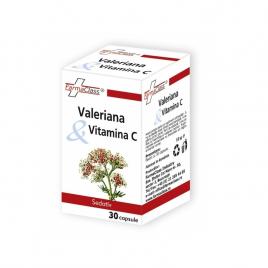 Valeriana vitamina c 30cps