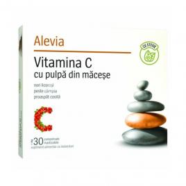 Vitamina c cu pulpa de macese 30cpr