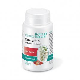 Quercitin+vitamina c naturala 30cps