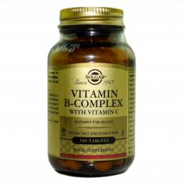 Vitamin b-complex with vit.c 100tabs solgar
