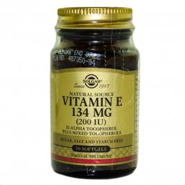 Vitamin e 200iu 134mg softgels 50cps solgar