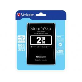 Hard disk portabil verbatim store 'n' go 2tb, usb 3.0, 2.5inch