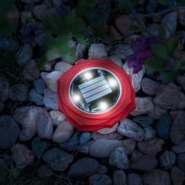 Lampă solară led - roșu-alb rece - 11,5 x 2,3 cm