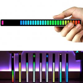 Bara led rgb d08 cu activare sonora, 32 led, usb